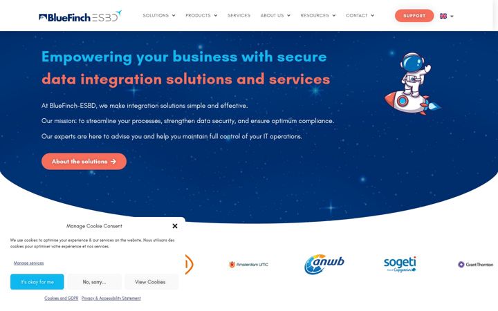 Screenshot of bluefinch-esbd.com