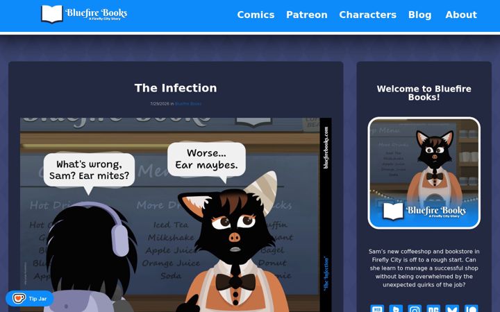 Screenshot of bluefirebooks.com