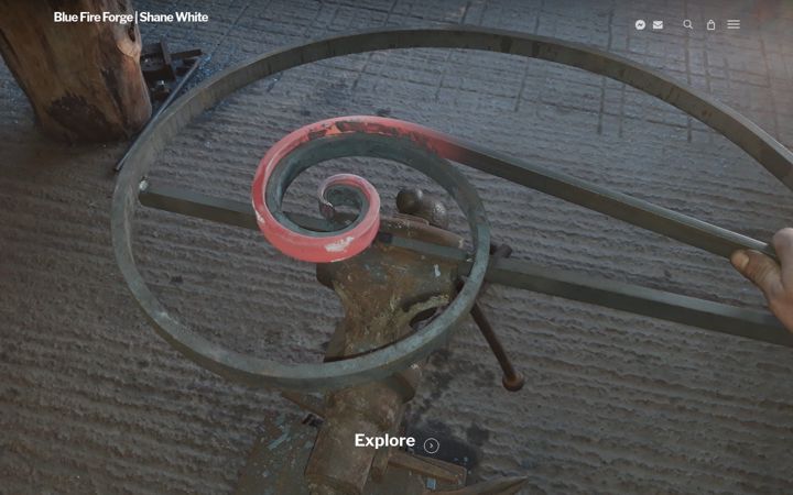 Screenshot von bluefireforge.co.uk