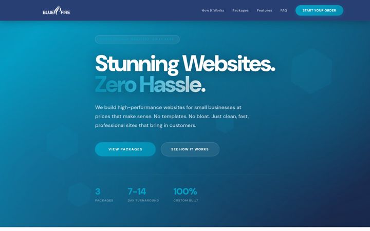 Screenshot of bluefirewebsite.com