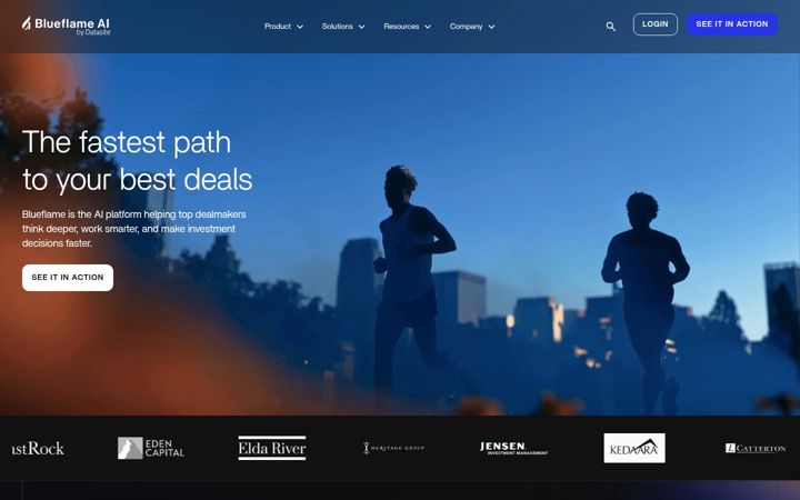 Screenshot of blueflame.ai