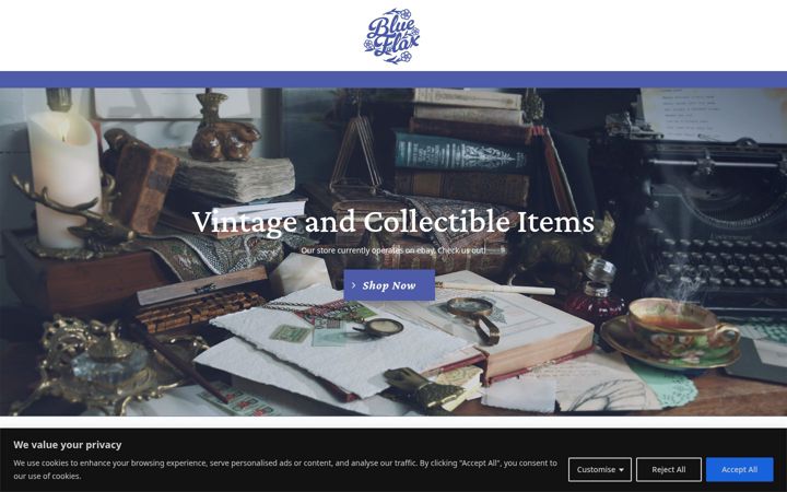 Screenshot of blueflax.co