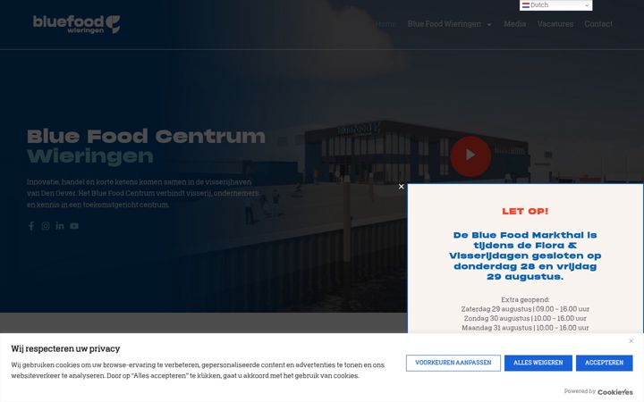 Skærmbillede af bluefoodwieringen.nl