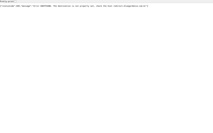Screenshot of bluegardenia.com.br