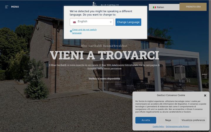 Screenshot of bluegaribaldi.com