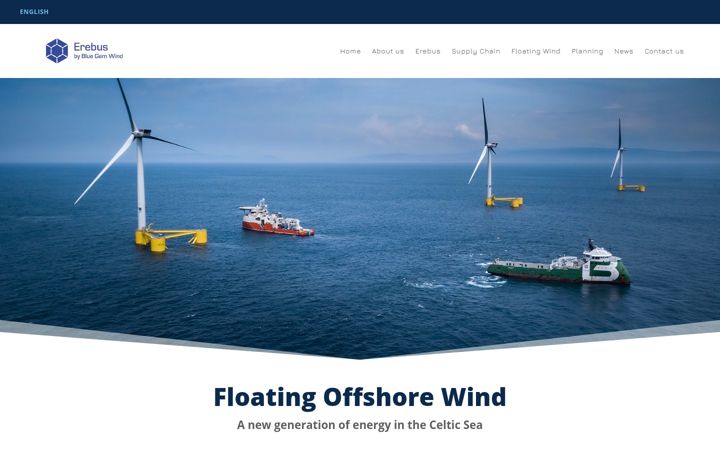Screenshot of bluegemwind.com