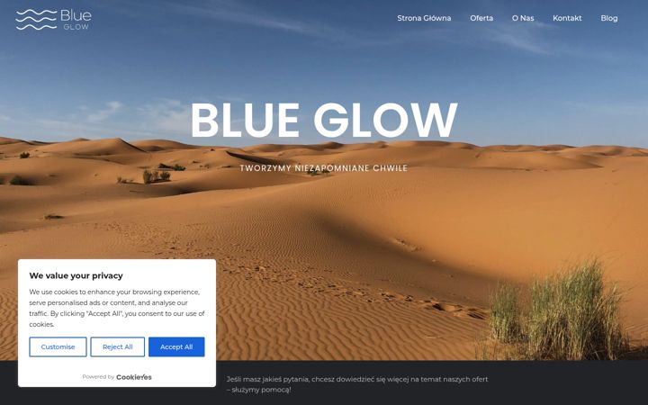 Skjermbilde av blueglow.pl