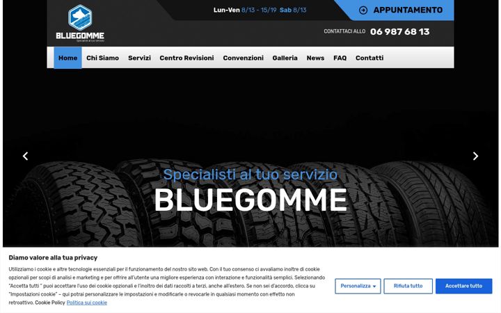 Ekrānuzņēmums no bluegomme.it