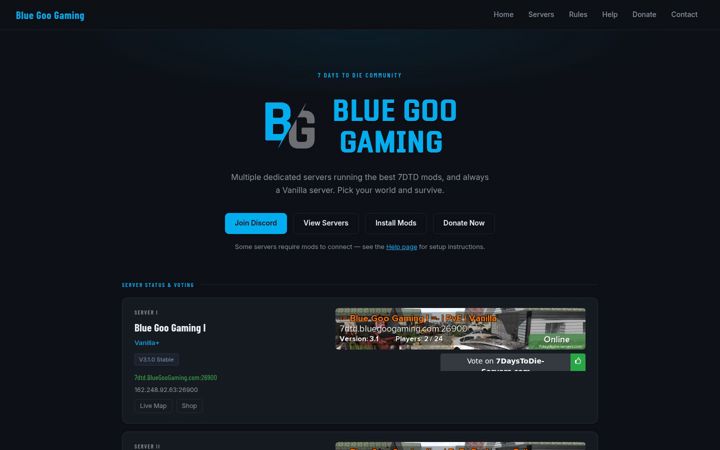 Screenshot of bluegoogaming.com