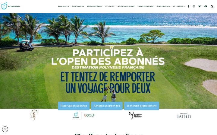 Screenshot of bluegreen.fr