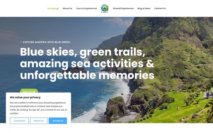 Screenshot of bluegreen.pt