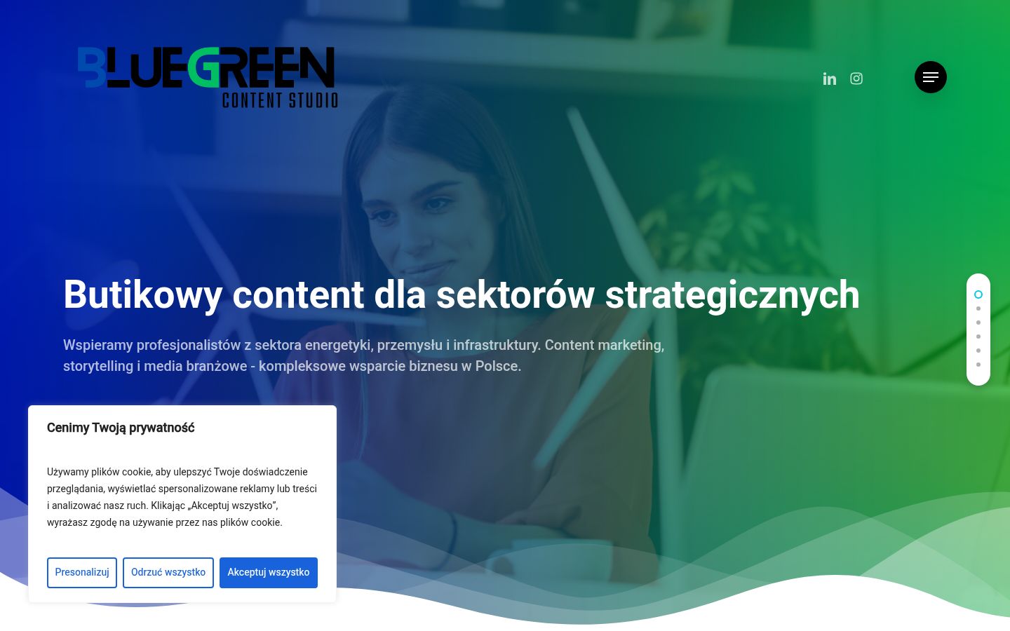 Snimka zaslona bannera za privolu prikazanog prije bilo kakve interakcije