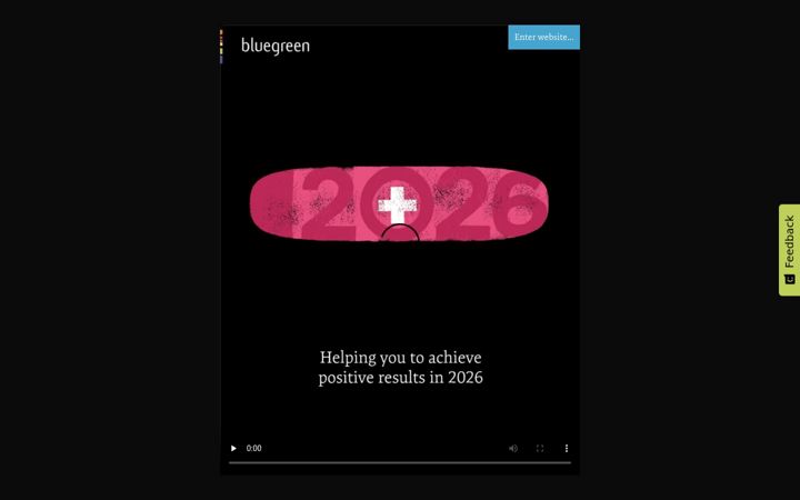 Screenshot of bluegreendesign.co.uk