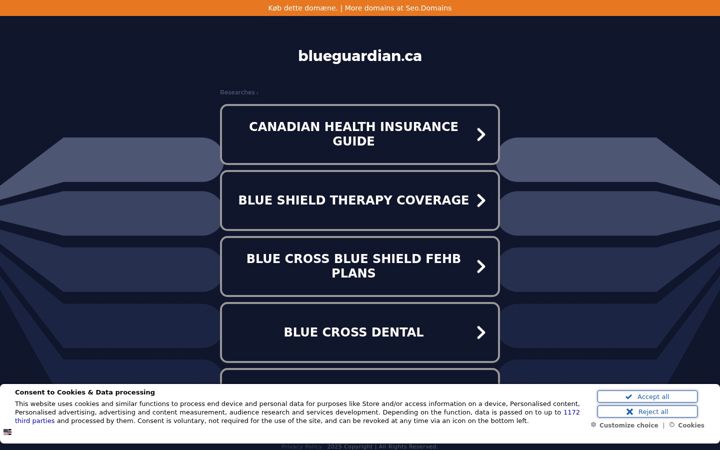 Screenshot of blueguardian.ca