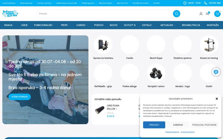 Zrzut ekranu bluegym.hr