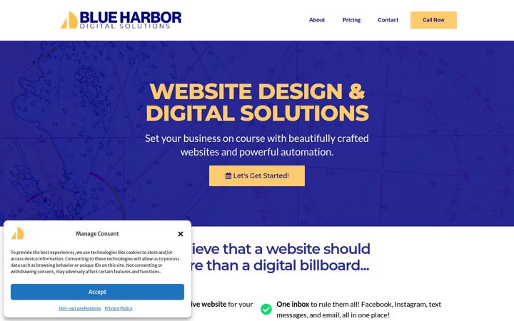 Zrzut ekranu blueharbordigital.com