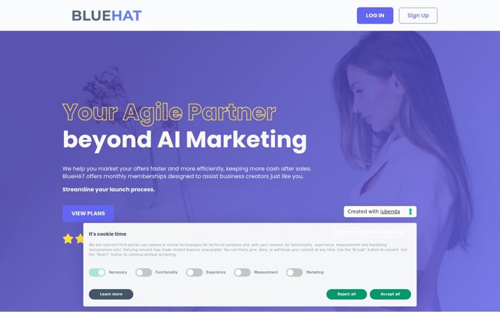 Screenshot of bluehat.one