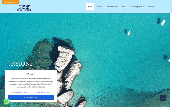 Screenshot of blueheart-tropea.it