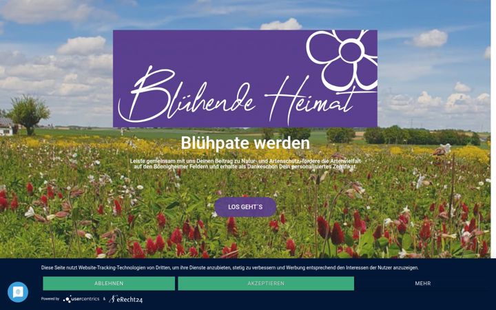 Screenshot of bluehendeheimat.de