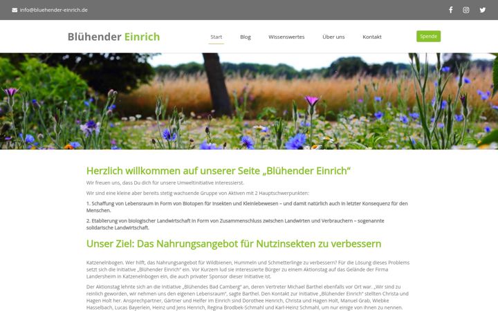 Screenshot of bluehender-einrich.de