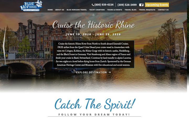 Screenshot of bluehorizon.net
