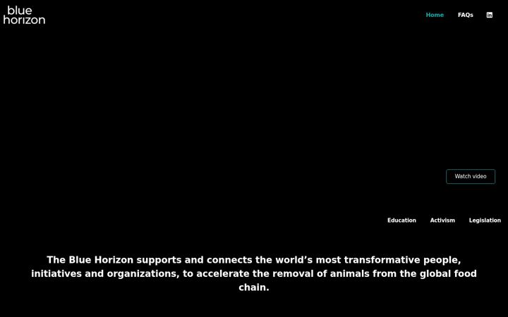 Screenshot ta' bluehorizon.org