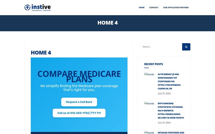 Screenshot of blueinsurancequote.com