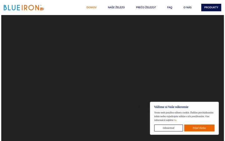 Screenshot of blueiron.sk