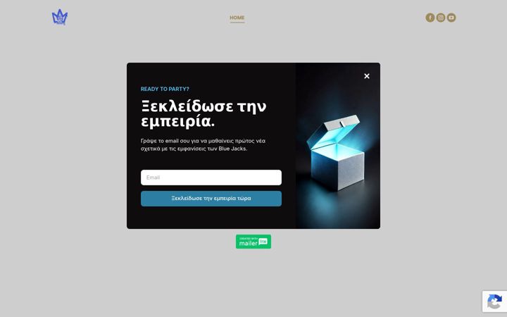 Screenshot of bluejacks.gr
