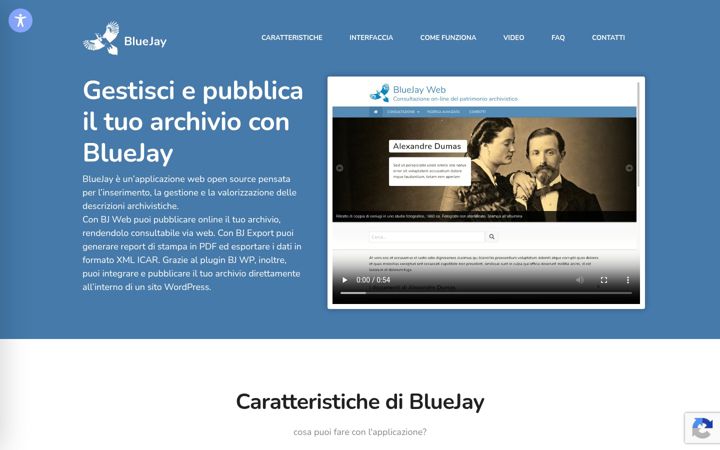 Screenshot of bluejay-archive.it