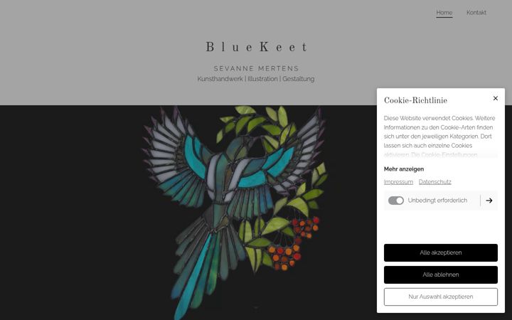 Screenshot of bluekeet.de