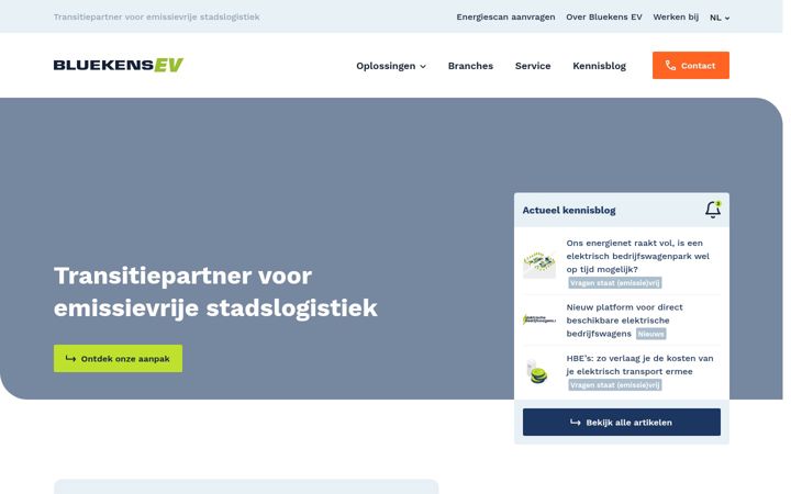 Screenshot of bluekensev.com