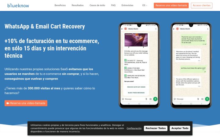 Screenshot of blueknow.com
