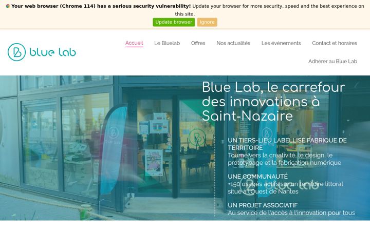 Screenshot of bluelab44.fr