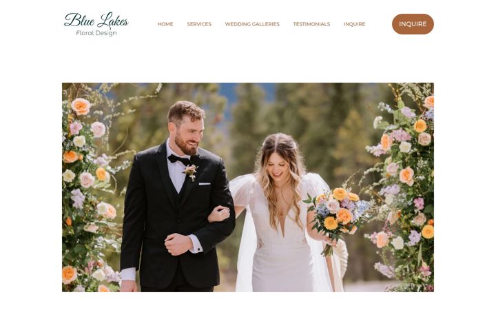 Screenshot of bluelakesfloraldesign.ca
