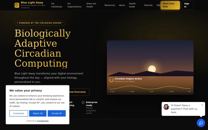 Screenshot of bluelightaway.com