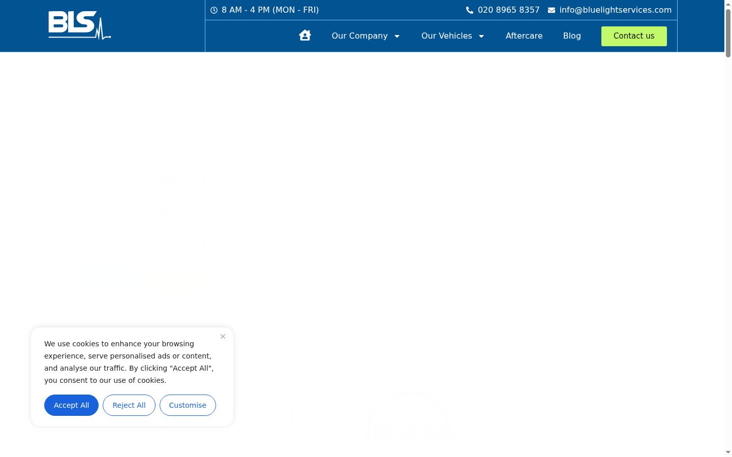 Captura de ecrã do banner de consentimento apresentado antes de qualquer interação