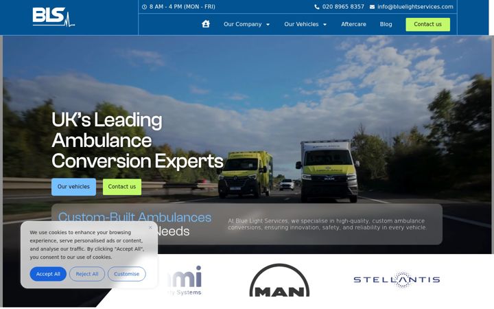 Ekrano kopija bluelightservices.com
