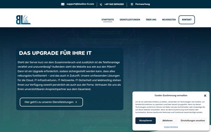 Ekrano kopija blueline-it.com