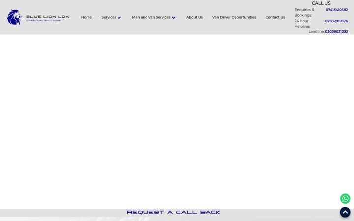 Screenshot of bluelionldn.co.uk
