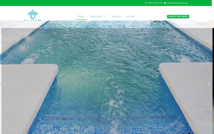Screenshot of bluelive-wassertechnik.de