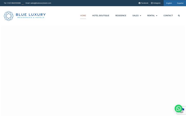 Screenshot of blueluxurytulum.com
