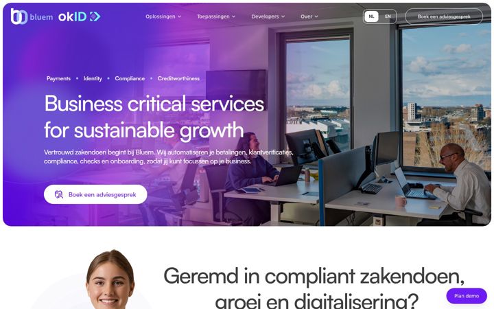 Screenshot of bluem.nl