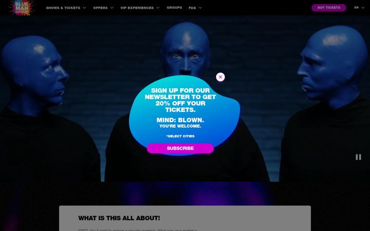 Screenshot of blueman.com