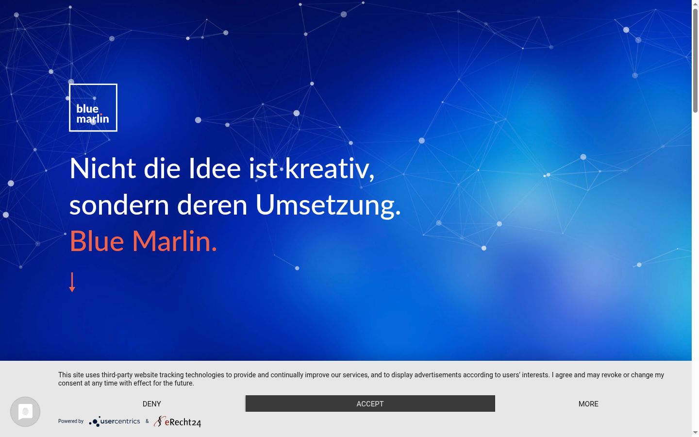Screenshot tal-banner tal-kunsens muri qabel kwalunkwe interazzjoni