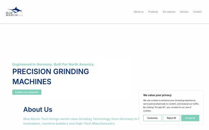 Screenshot of bluemarlin.tech