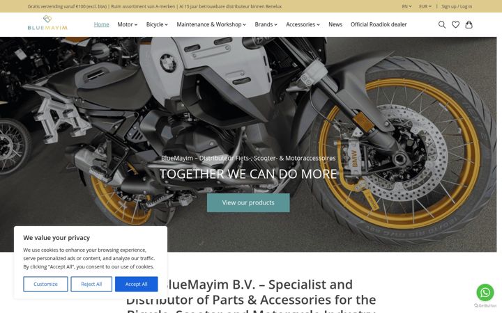 Screenshot of bluemayim.com