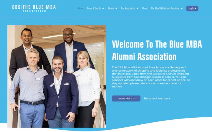 Captura de ecrã de bluembaalumni.com