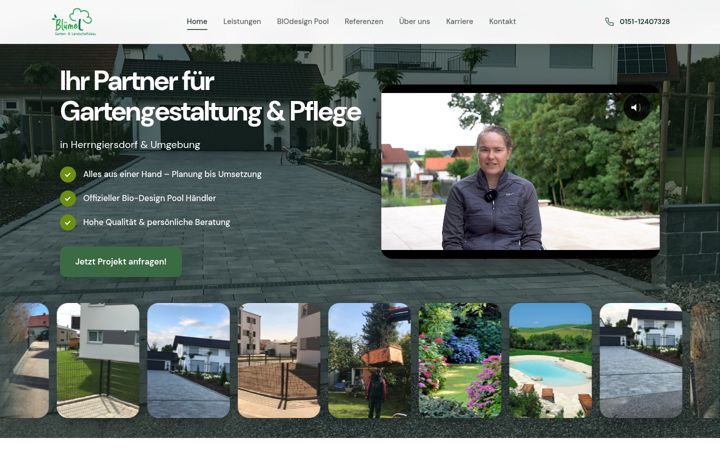 Screenshot of bluemel-gartenbau.de