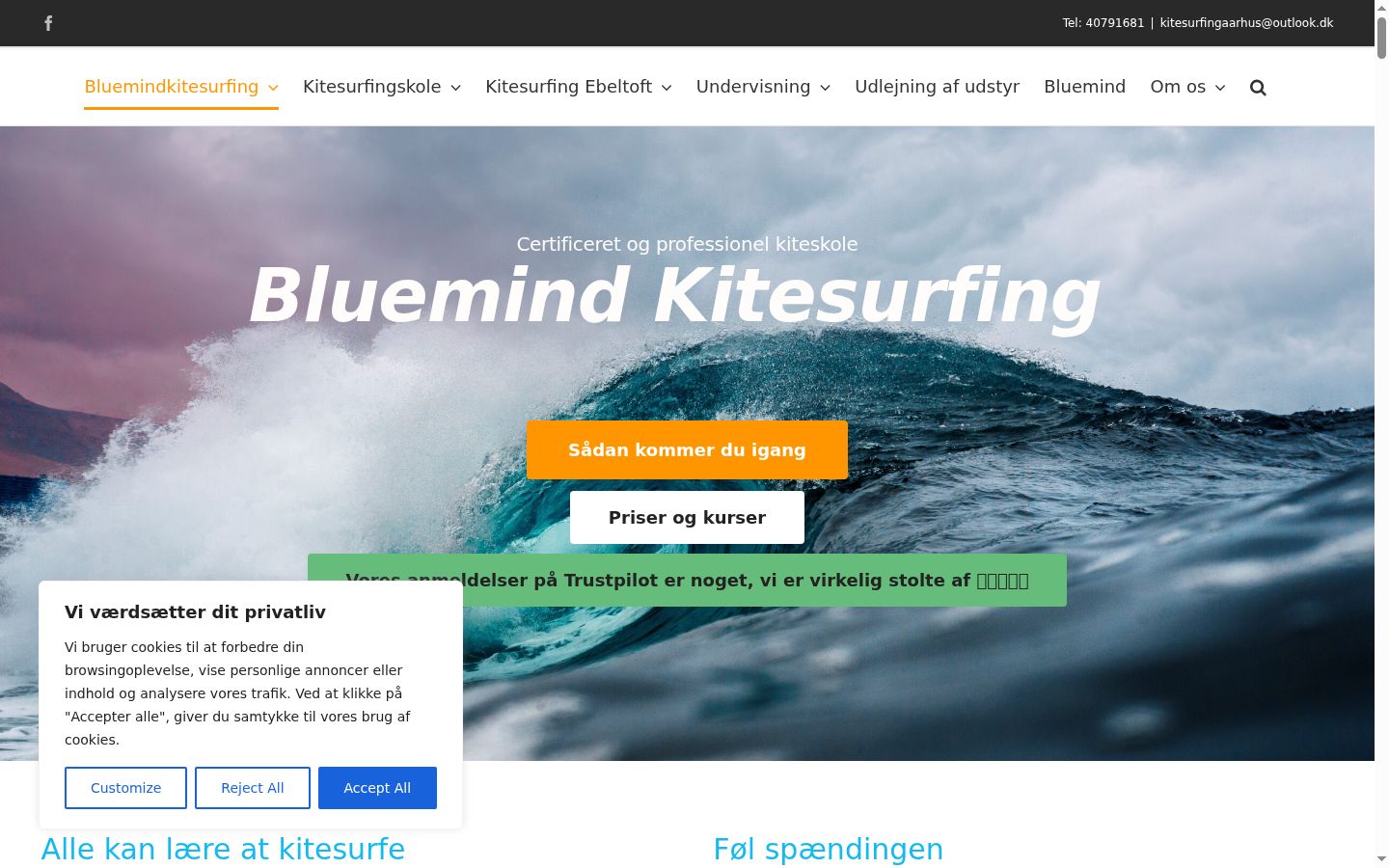 Screenshot van de toestemmingsbanner zoals getoond vóór enige interactie